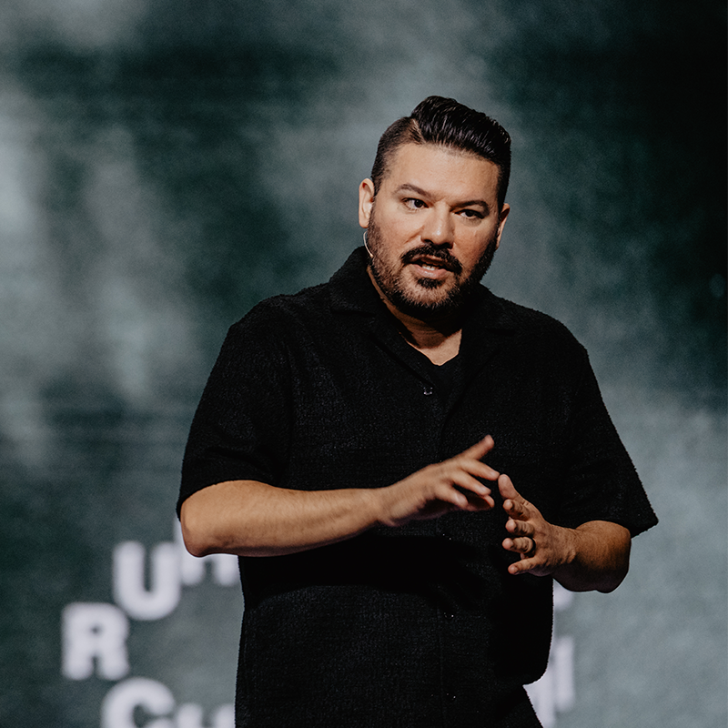 Image of pastor preaching